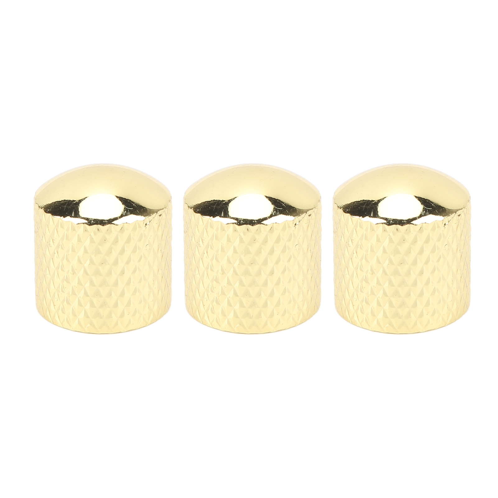 3 Goldene Metallknöpfe Für E-gitarren – Universeller Ersatz Für Potentiometer – Luxuriöses Und Langlebiges Design