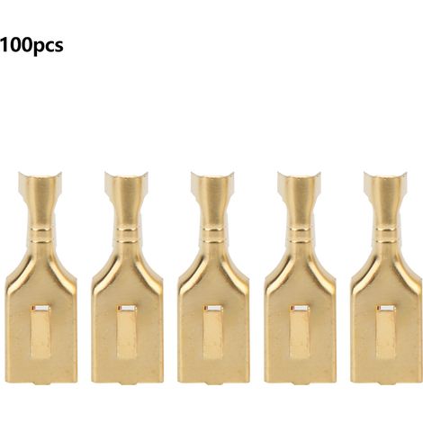 100 Stück Messing-vierkant-steckverbinder, Stecker- Und Trenntyp, 7,8-mm-anschluss