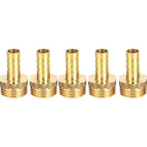 5-teiliges Messing-fitting Mit G1/2-außengewinde Für 10-mm-wasserrohre