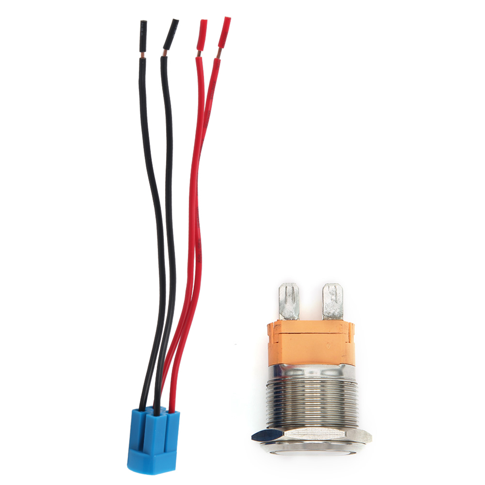 22-mm-metall-drucktaster, 20 A, Ac 250 V, Mit 4-poligem Sockel Und Automatischer Rückstellung