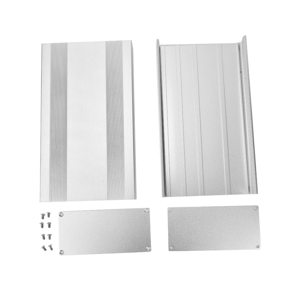 Schutzgehäuse Aus Aluminiumlegierung 68 X 145 X 250 Mm – Silber Sandgestrahlte Oberfläche Für Elektronikprojekte