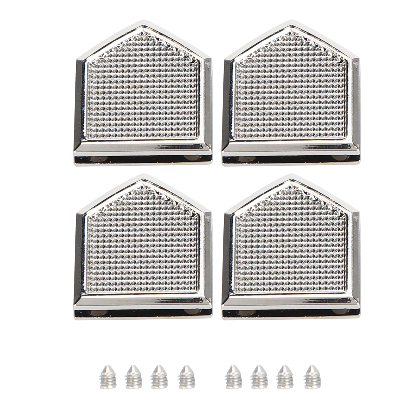 4-teilige Dekorative Metallverschlüsse Für Leder, Gepäck, Jeans - Spezielle Diy-form, Silber B01-51-52067