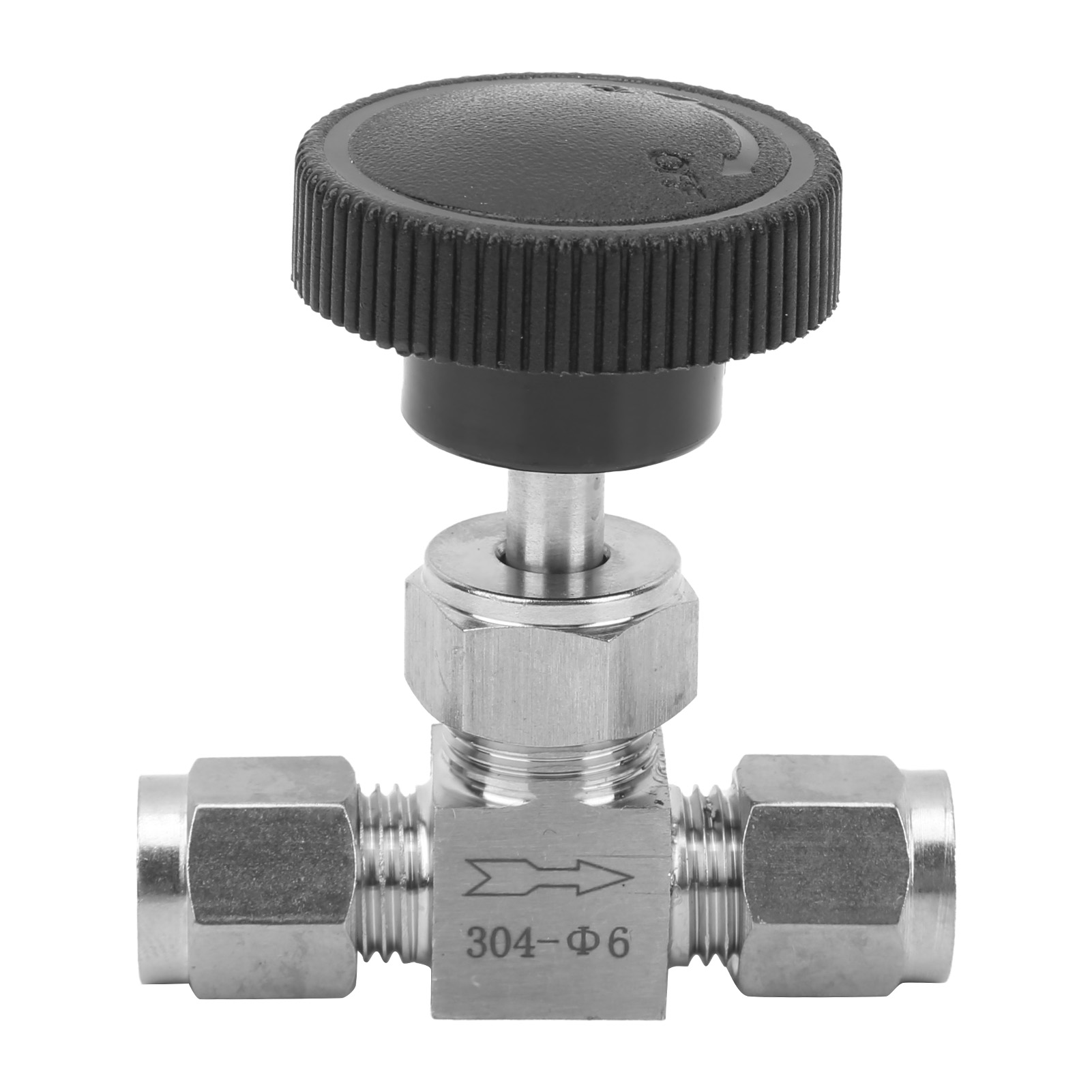 Hochdruck-2-wege-nadelventil Aus Edelstahl 304 Zur Durchflussregelung Von Wasser, Gas, Öl Und Flüssigkeiten Ф6