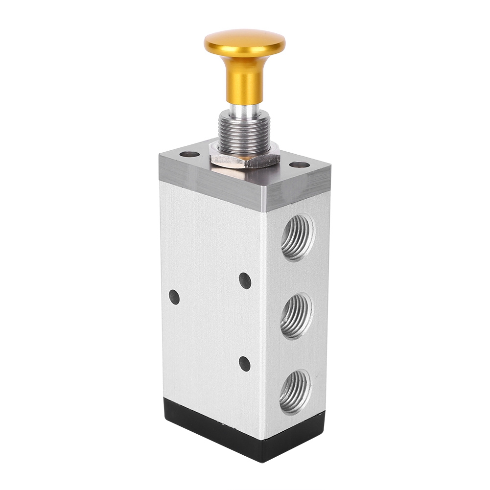 Zwei-positionen-fünfwege-druckknopfventil Aus Aluminiumlegierung, G1/4" G3/8" Für Manuelle Steuerung (4r310-08)