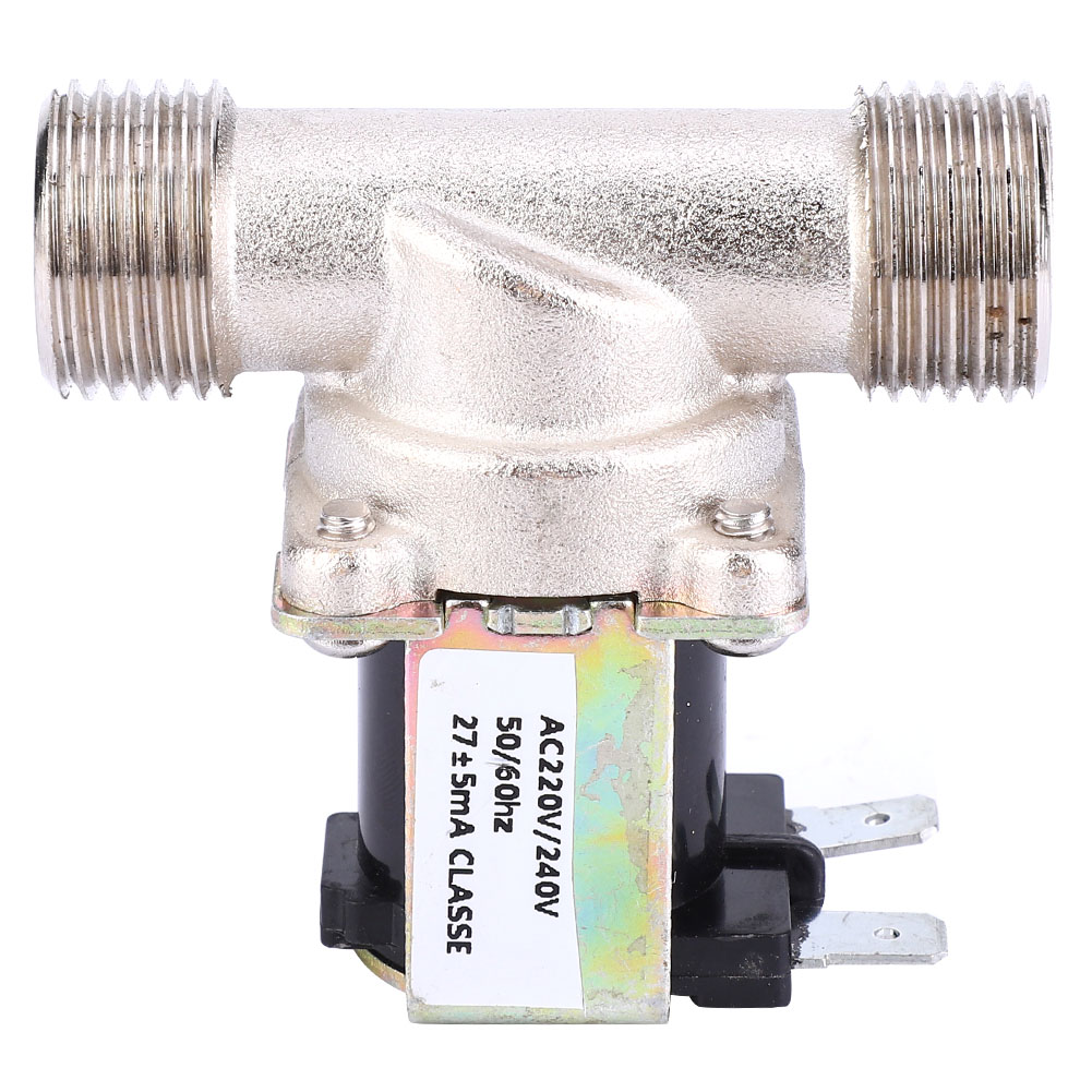 G1/2-elektromagnetventil Aus Messing, Normalerweise Geschlossen, Für Wasser, 220–240 V Wechselstrom