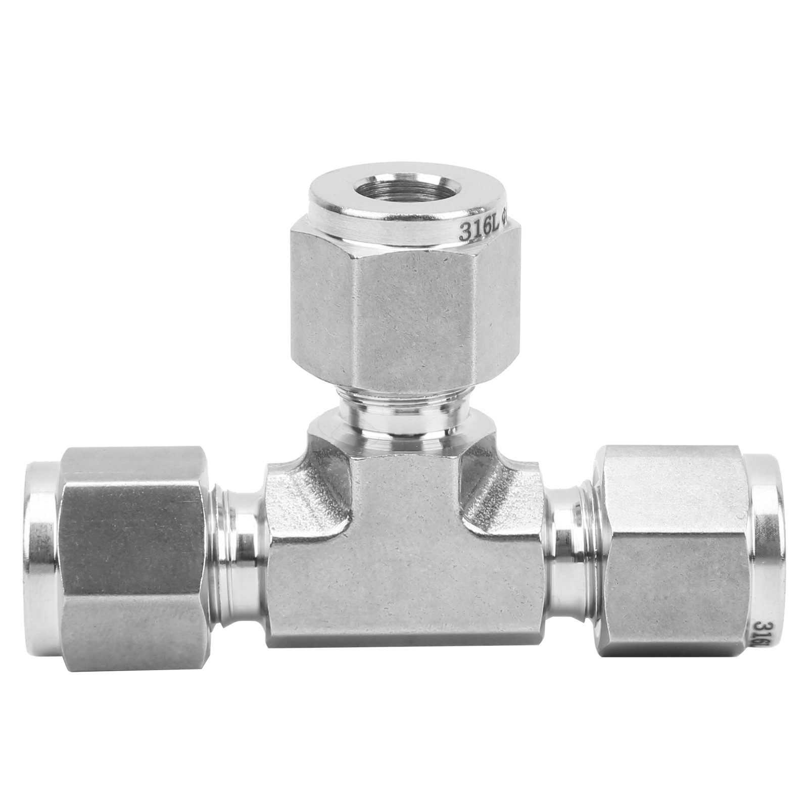 T-stück Mit Klemmringverschraubung Aus Edelstahl 316, Geschmiedet, Gleicher Durchmesser, Ss-600-3ф8