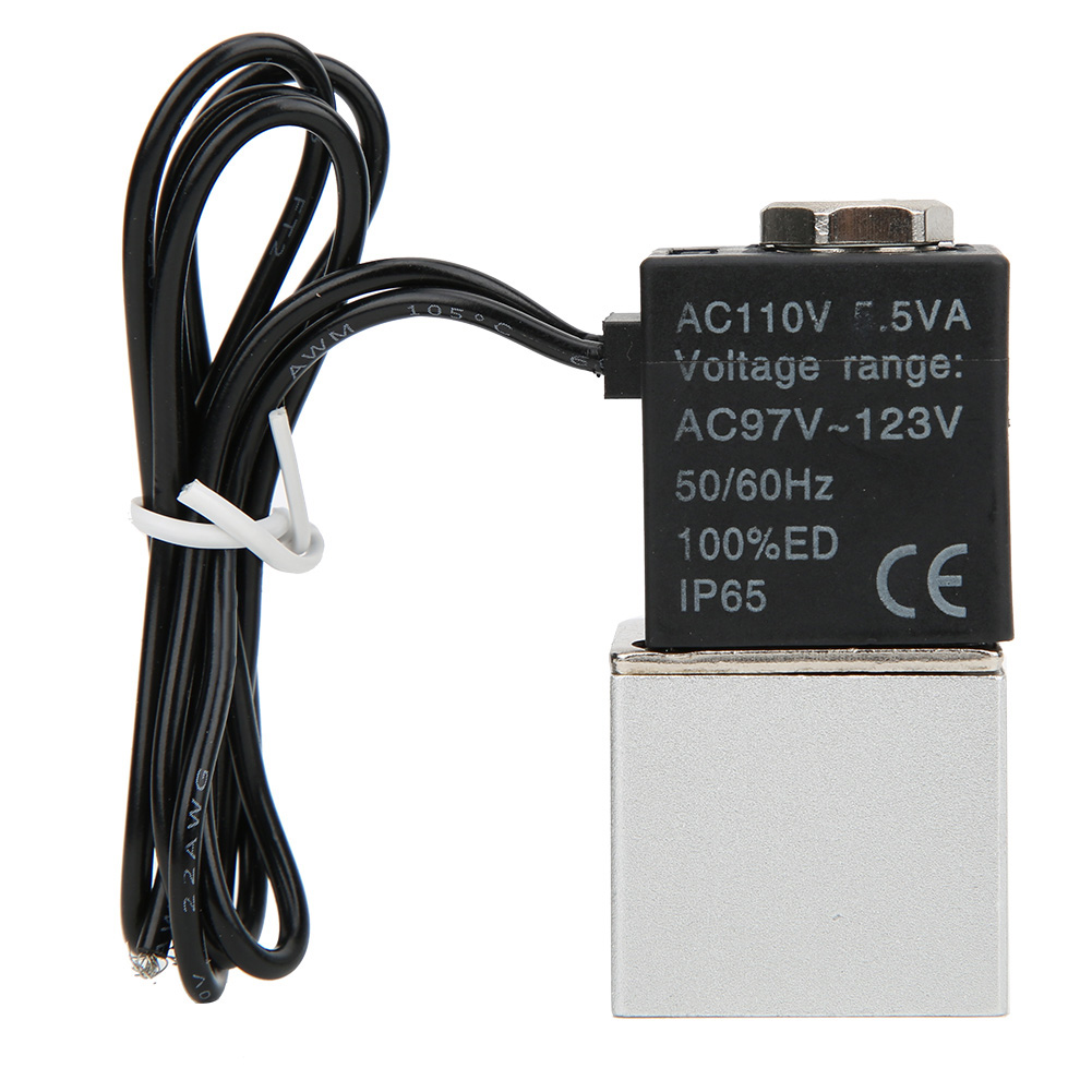 Schnell Ansprechendes Magnetventil Für Wasser, Luft Und Öl, 2 Positionen, 2 Wege, Aluminiumlegierung, 110 V Dc, G1/4