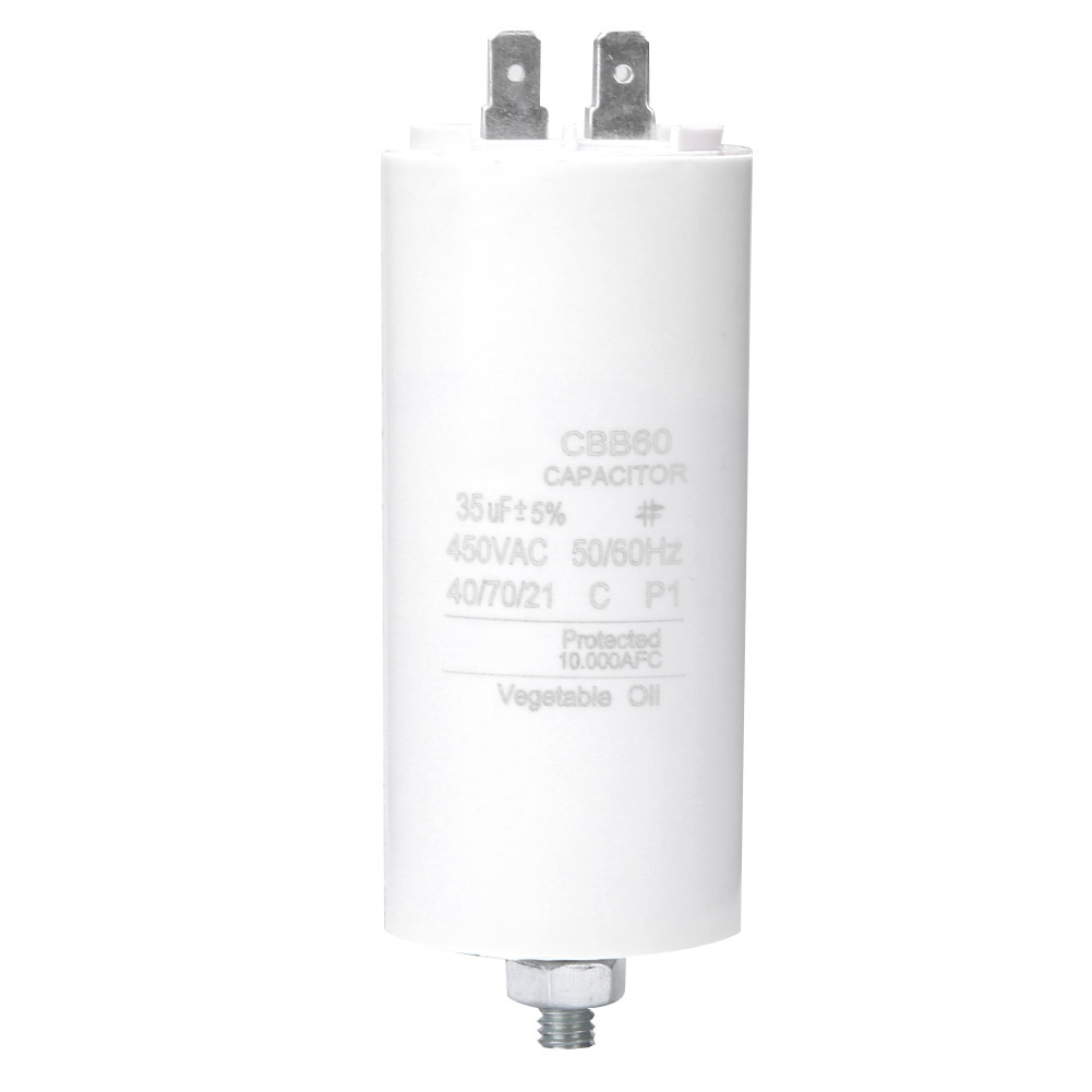 Cbb60 35µf 450v Anlaufkondensator Mit Mutter Für Waschmaschinenmotor