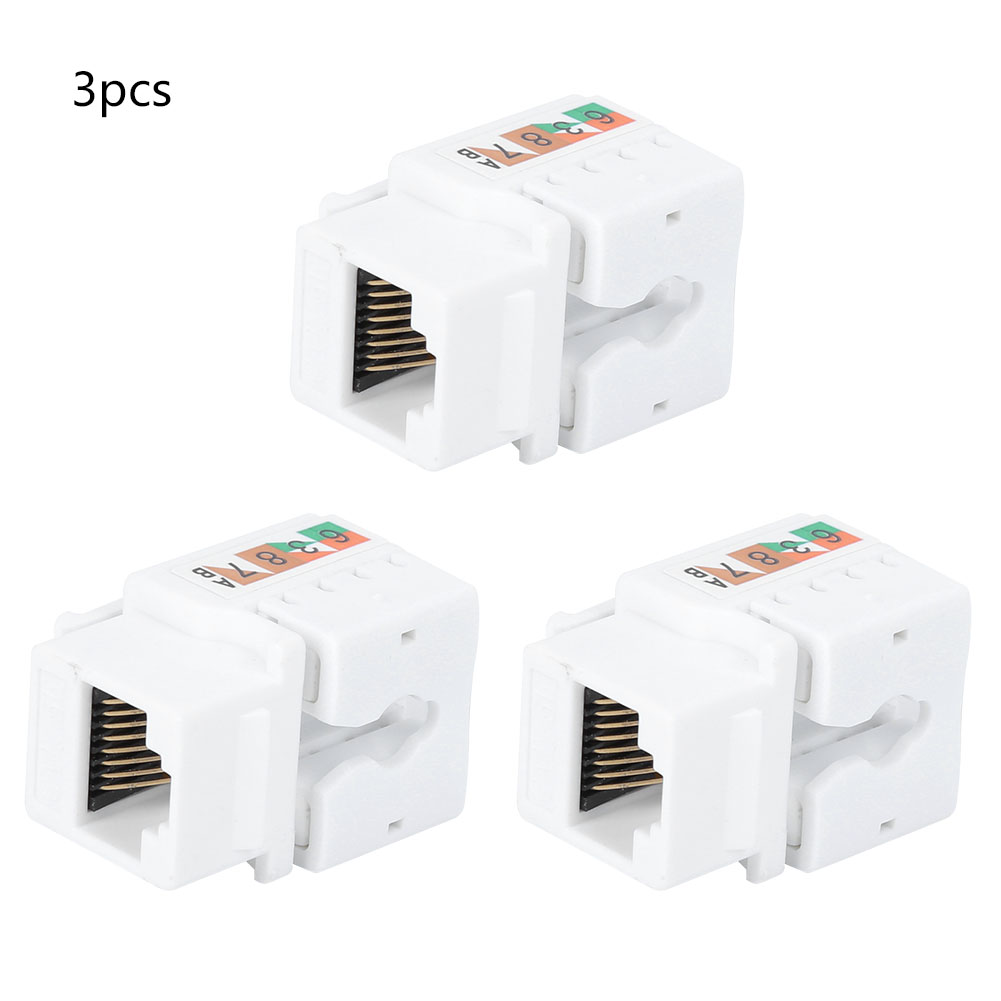 3-teiliges Informationsmodul Für Rj45 Cat5e Netzwerkkabel – Einzelport-computerzubehör