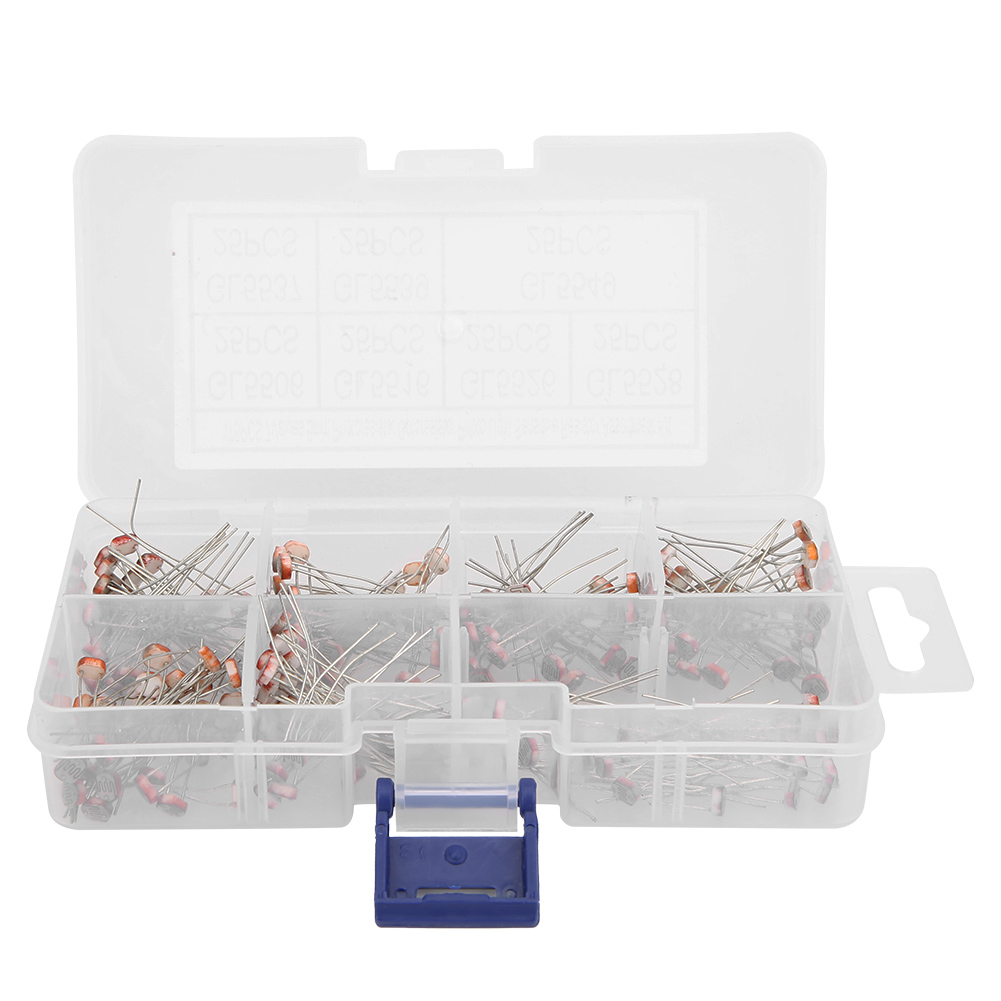 175-teiliger Bausatz Mit Miniaturisierten, Lichtempfindlichen Widerständen Gl5506, Gl5516, Gl5526, Gl5528, Gl5537, Gl5539 Und Gl5549 Für Elektronikprojekte