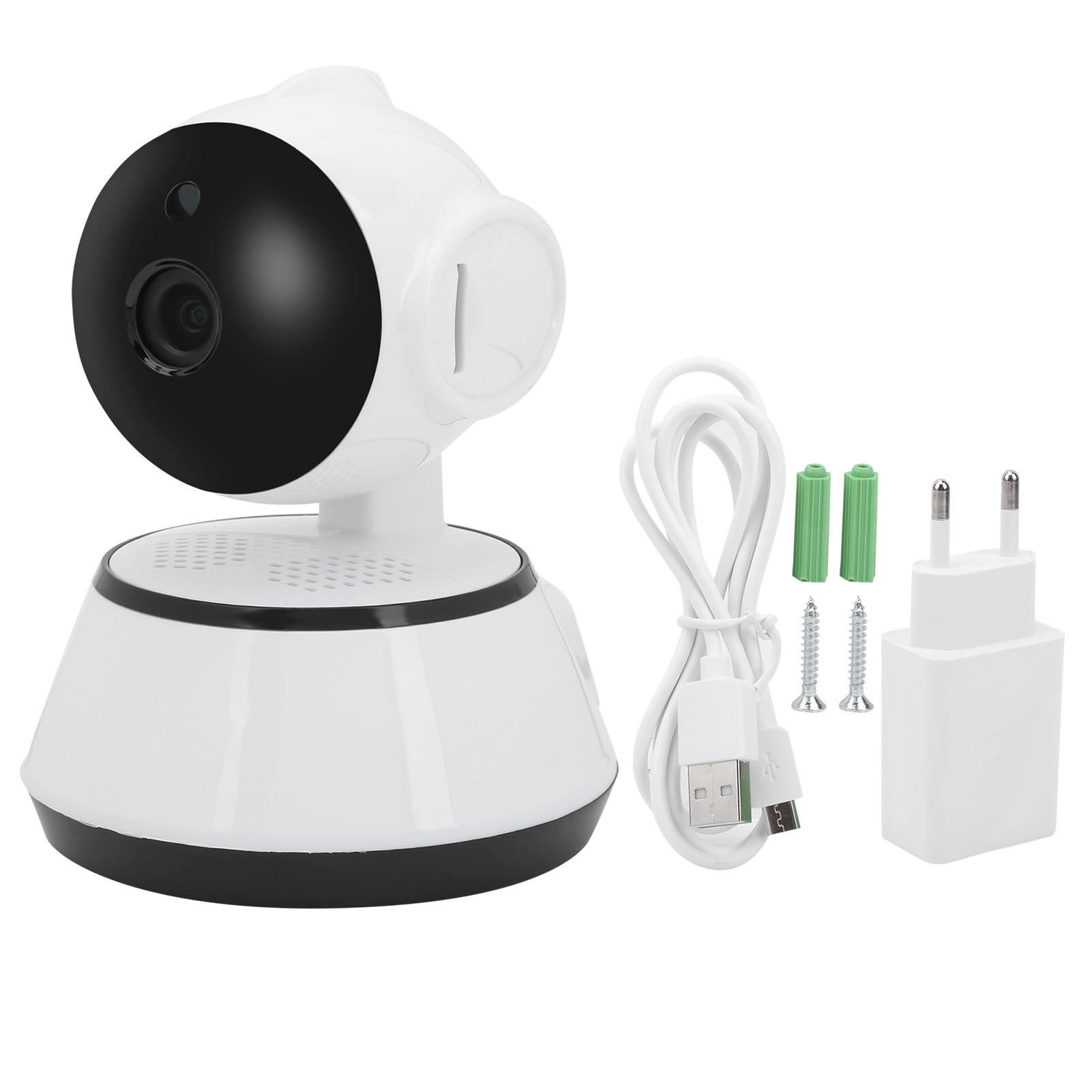 Wlan-ip-dome-überwachungskamera Für Den Innenbereich, 720p Hd, Kabellos, 110–240 V, Eu-netzteil