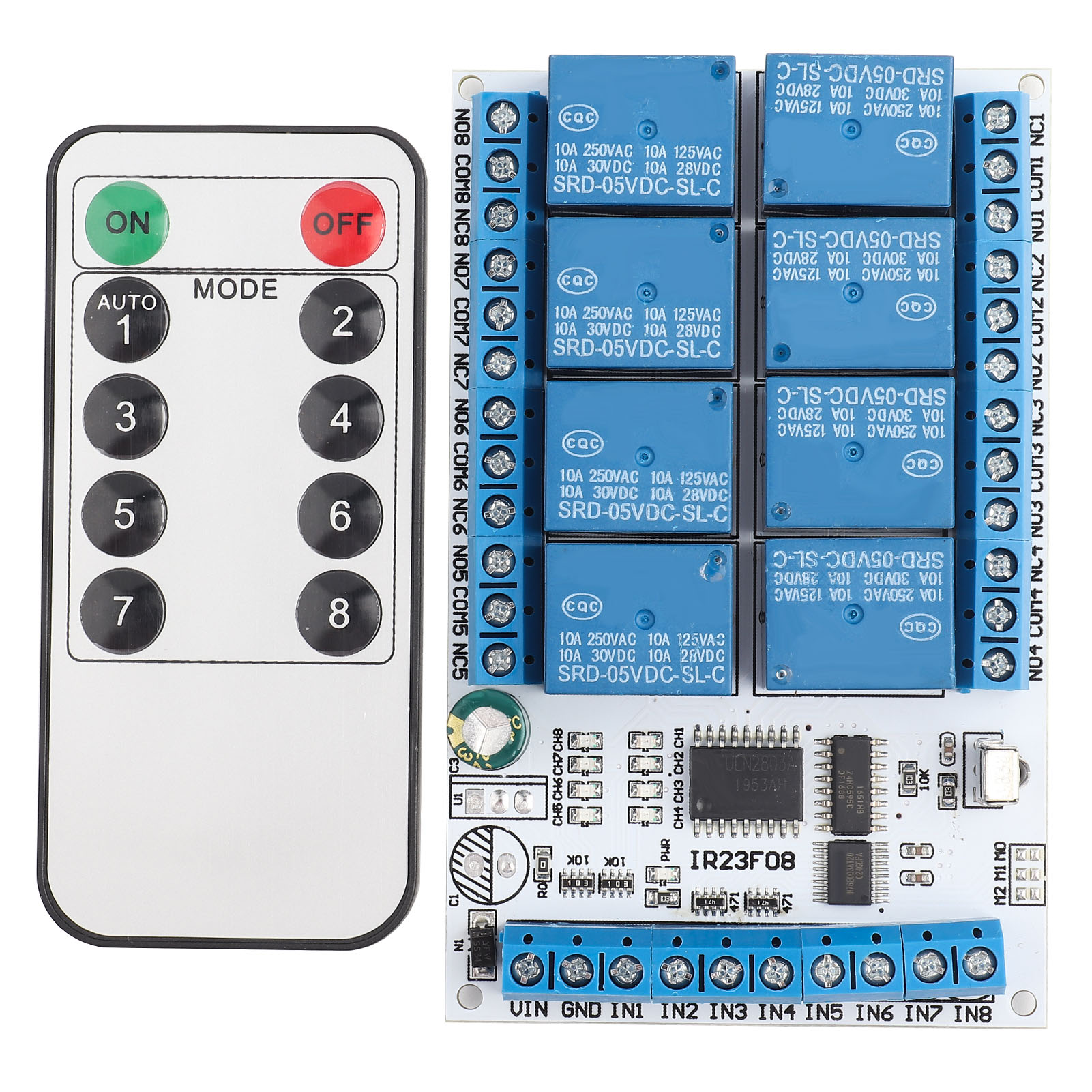 8-kanal-infrarot-fernbedienung Mit Multifunktionsrelais (5v)