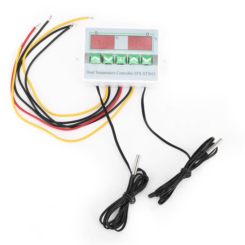 Zfx-st3012 Intelligenter Digitaler Temperaturregler Mit Dual-display, Mikrocomputer-elektrothermostat (24 V)
