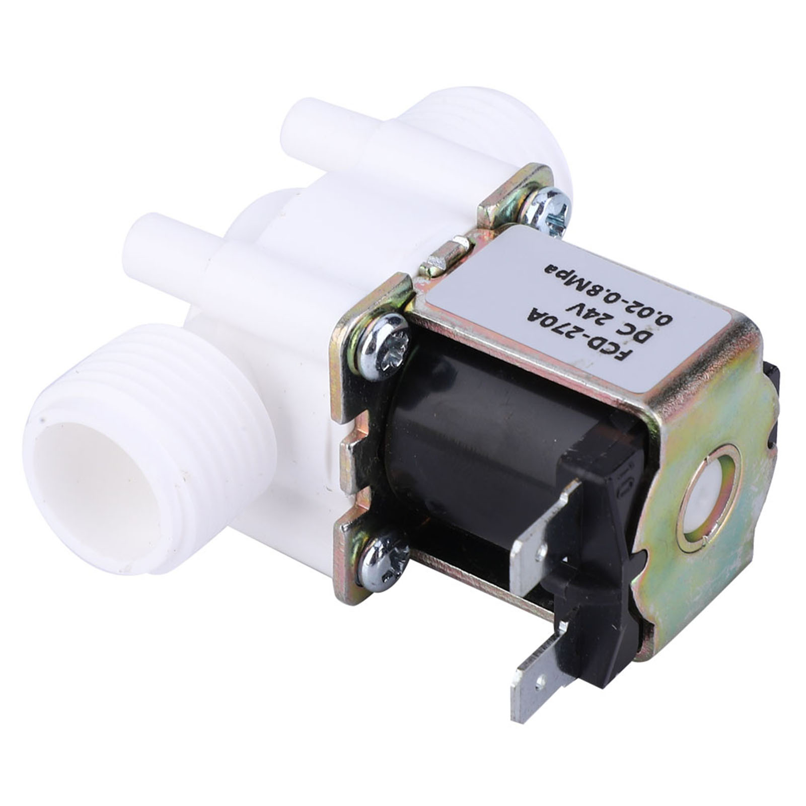 G1/2-magnetventil Aus Kunststoff, Normalerweise Geschlossen, Für Wasser, 24 V Dc