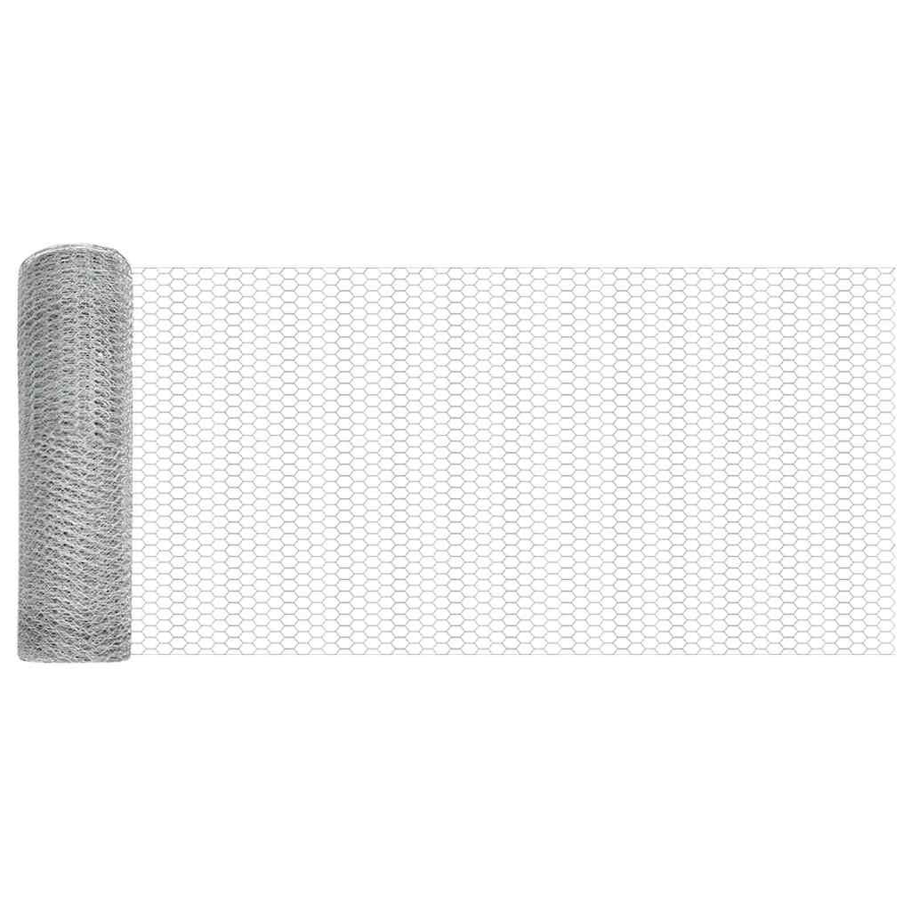 Maison Exclusive - Sechseckgeflechtzaun 0,4 X 10 M Verzinkter Sta