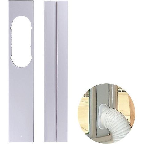 Sabir Verstellbare Fensterdichtung Für Mobile Klimageräte, 130 Cm, Pvc-platte, 10 Cm Breit. Einfache Montage Mit Klebeband.