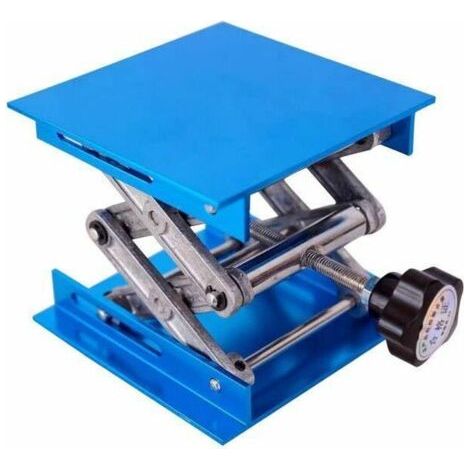 Sabir 4' X 4' Aluminium-hebetisch, Maximale Traglast 10 Kg, Hubbereich 5-14,5 Cm, Rutschfeste Pads Für Stabilität
