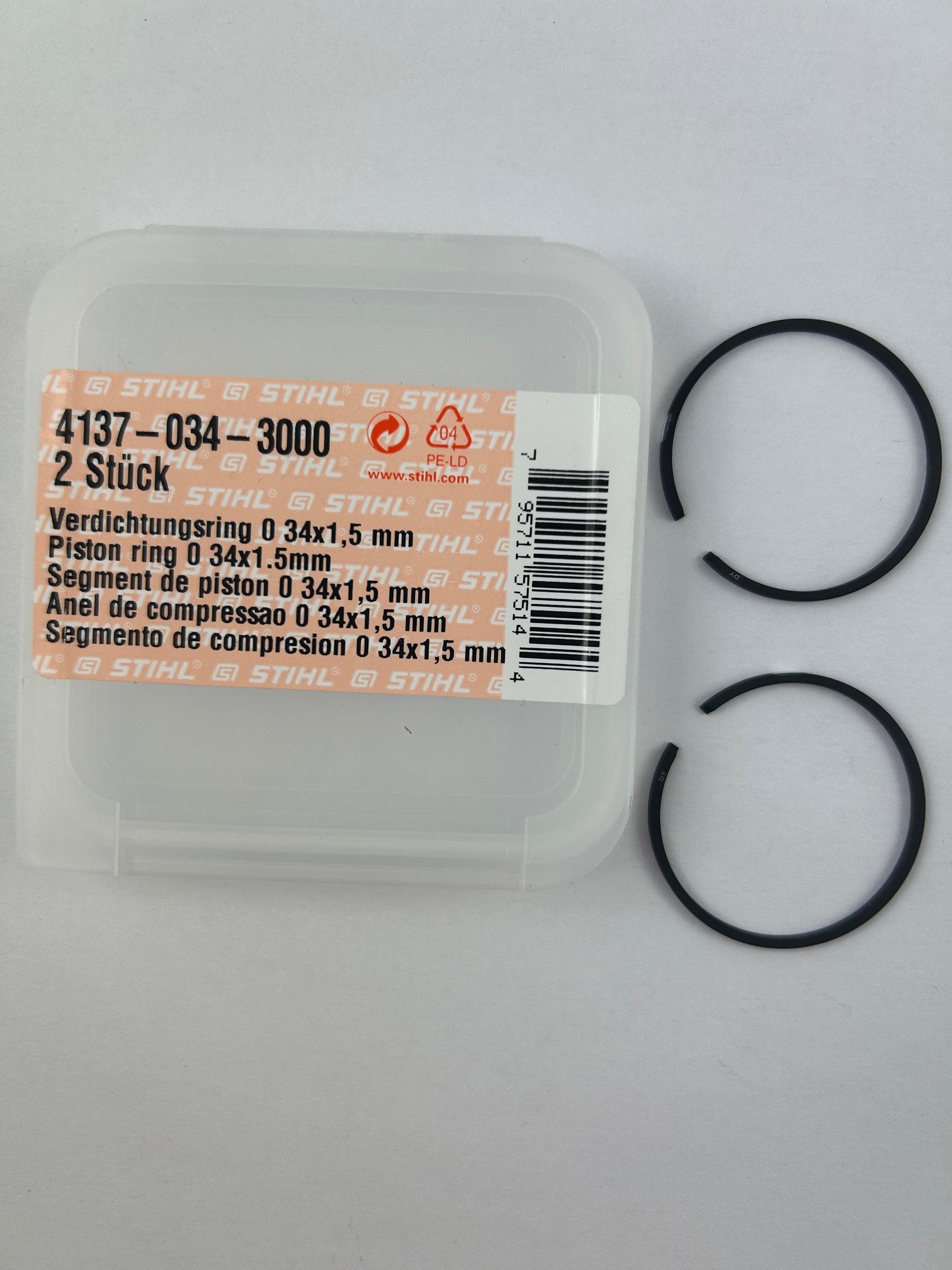 Kolbenring Stihl 4137-034-3000 41370343000 4137 034 3000