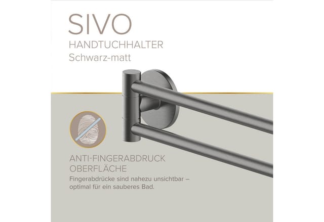 Lenz Doppelhandtuchhalter HYGGE, SIVO