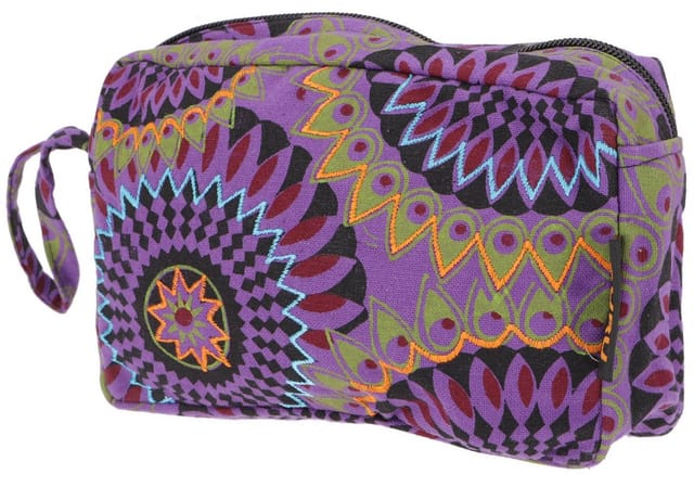 Guru-Shop Aufbewahrungstasche Boho Kosmetiktasche, Kramtäschchen aus Nepal -..