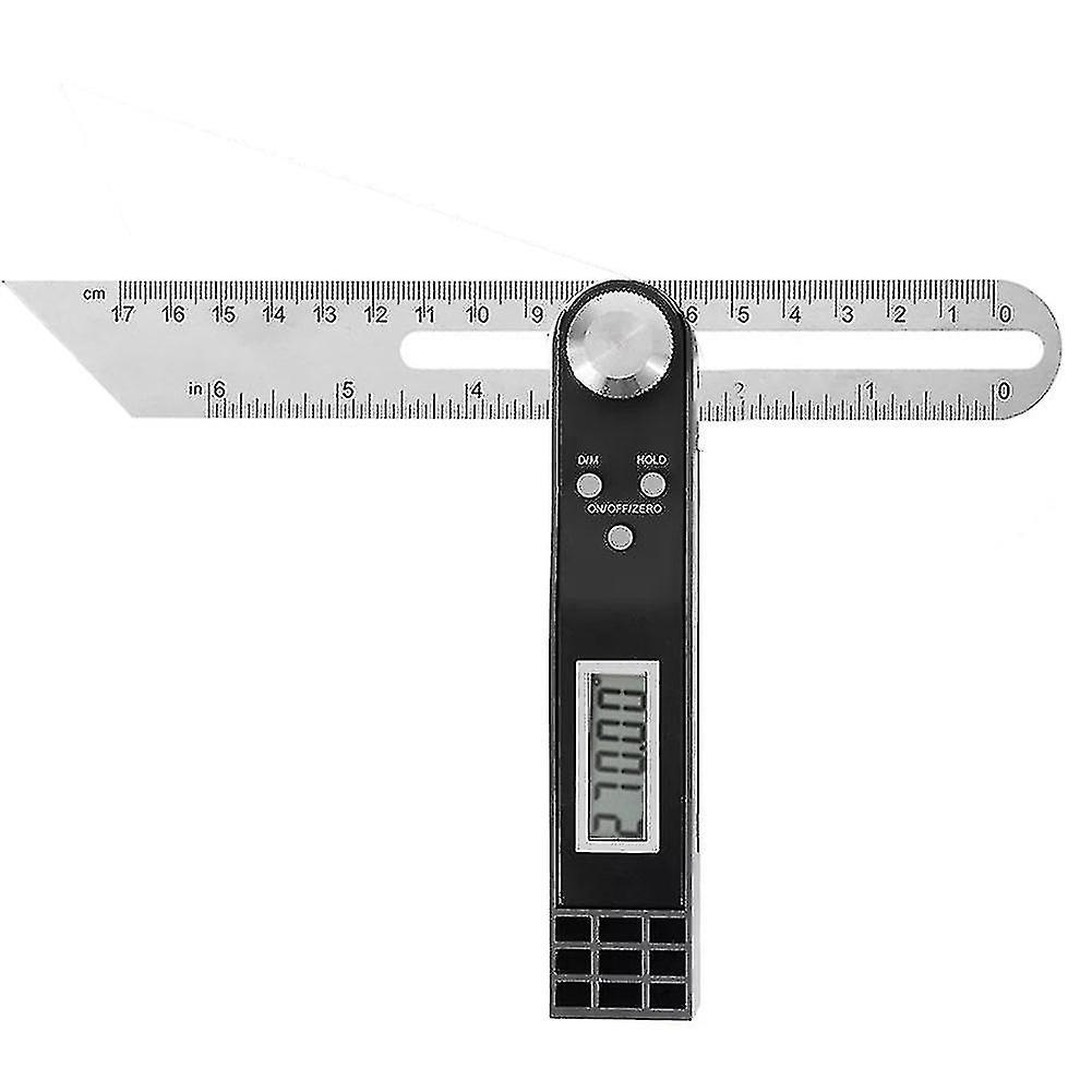 Elektronische Edelstahl-wasserwaage, Digitaler Winkelmesser, Schiebeneigungsmesser, 360°-t-neigungsmesser, Batteriebetrieben