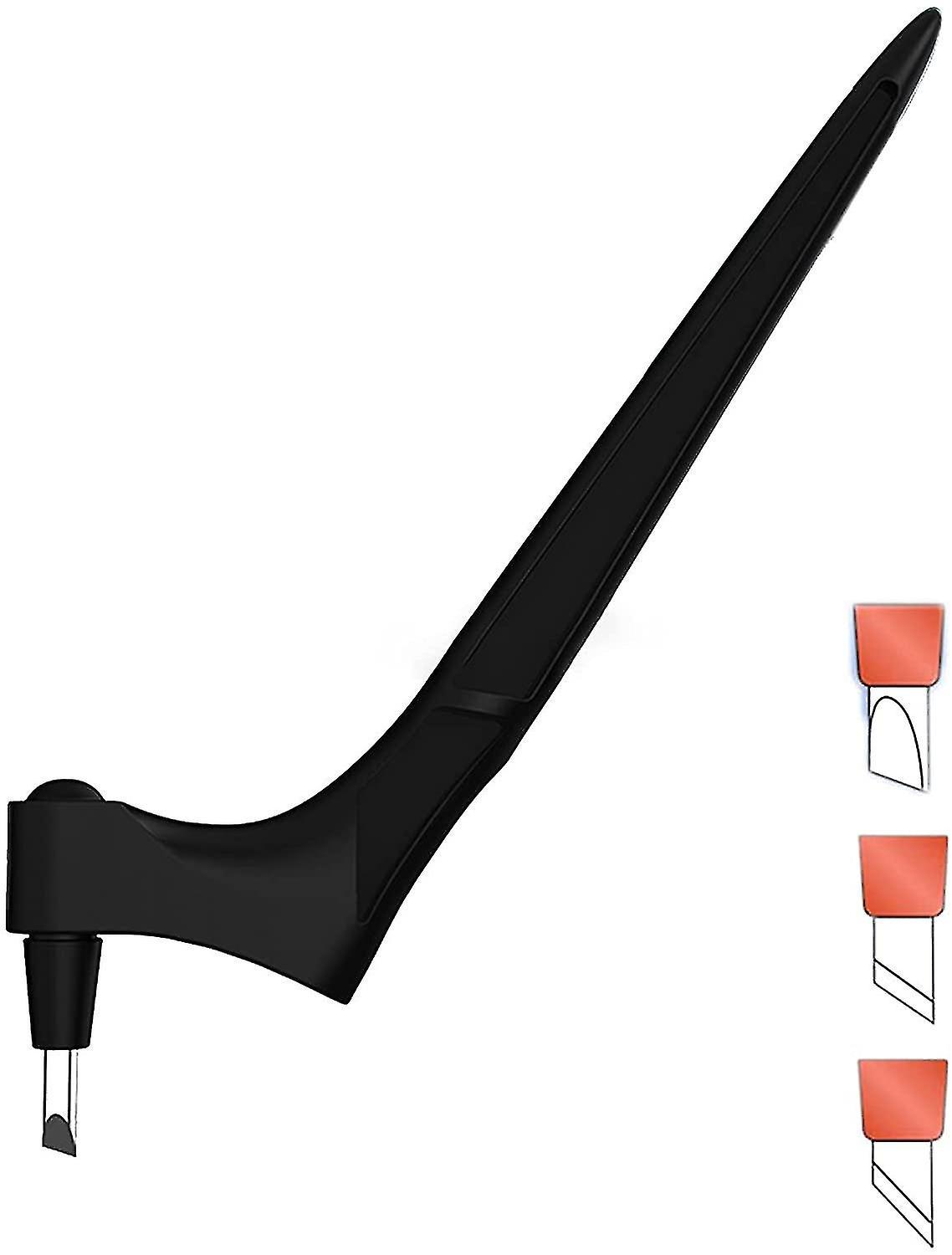 Papierschneidemesser Mit Rotationsfunktion, Bastelmesser, Schnitzmesser Mit 3 Klingen, Schwarz