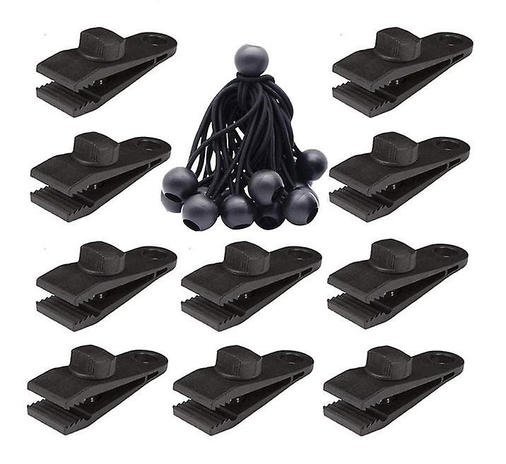 Set Mit 10 Robusten Zeltclips Mit Elastischen Kordeln Zur Verstärkung Des Zeltgewebes Gegen Wind
