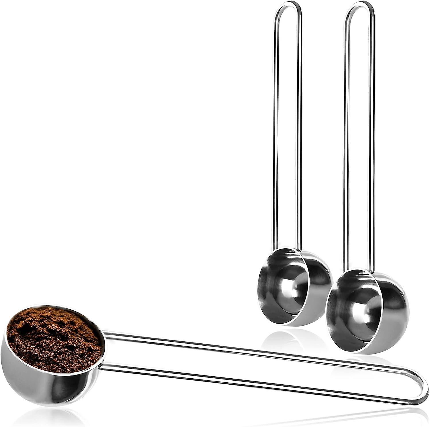 Set Mit 3 Kaffeemesslöffeln Aus Edelstahl Für Tee, Cappuccino, Heiße Schokolade Und Espresso