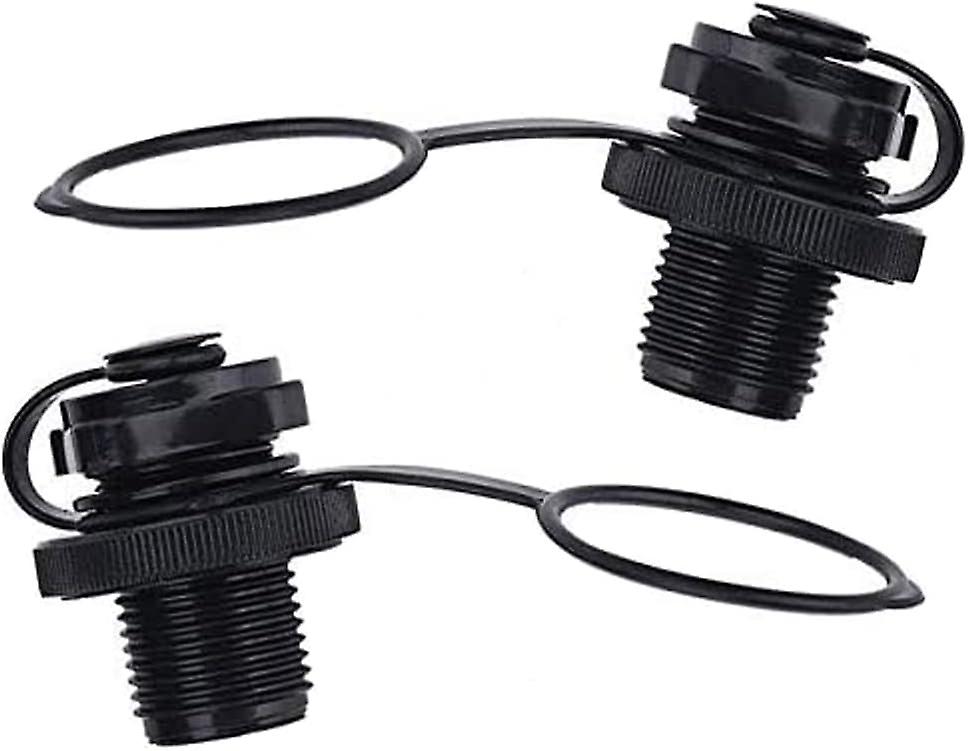Set Mit 2 Schwarzen Adapterkappen Für Luftventile An Kajaks Und Schlauchbooten