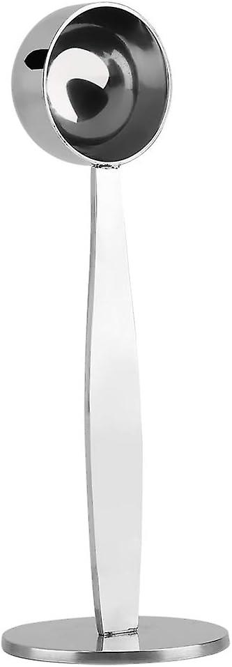 Kaffeestampfer Und -löffel Aus Edelstahl – 15-ml-löffel Und Teelöffel Für Gemahlenen Kaffee – 2-in-1-werkzeug Für Kaffeeliebhaber – 14,5 X 5 X 3,5 Cm