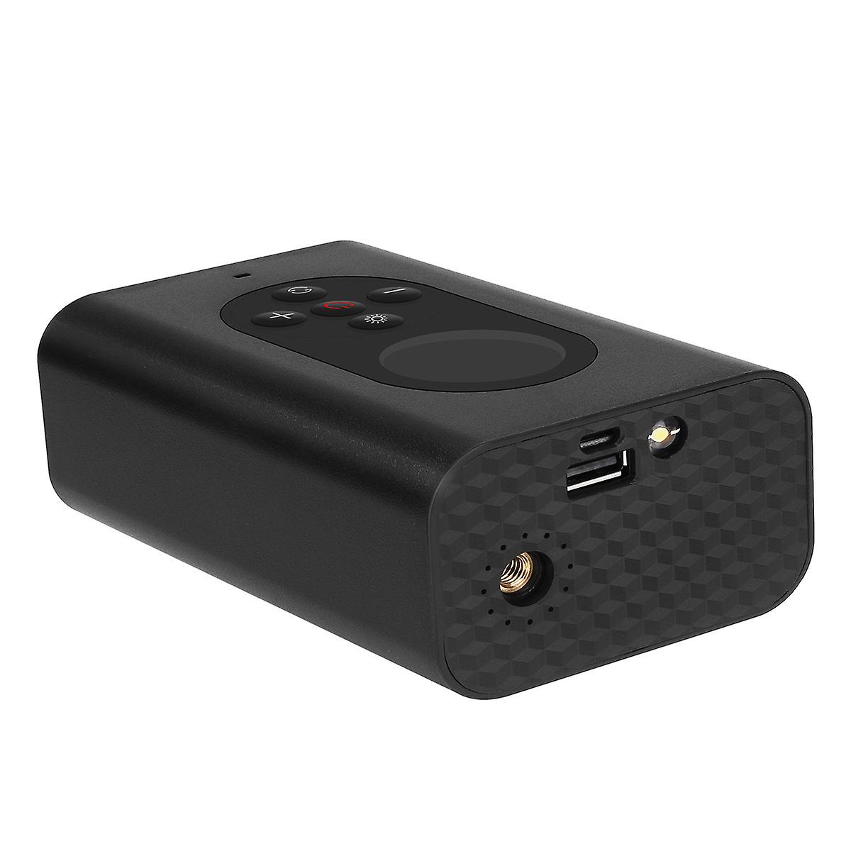 Tragbarer Elektrischer Luftkompressor Mit Manometer Und Led-leuchte, Per Usb Aufladbarem Externem Akku, Automatischer Abschaltung, 150 Psi, 4000 Mah