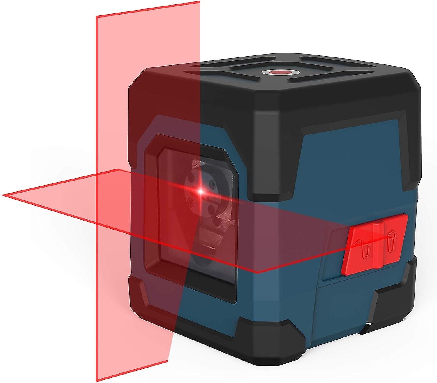 15 M Selbstnivellierender Kreuzlinienlaser Mit Einer Genauigkeit Von 0,2 Mm/m, Stoßfest Bis 1 M, Horizontal Und Vertikal Rotierender Roter Laser, Schutzart Ip54 (wasser- Und Staubdicht).