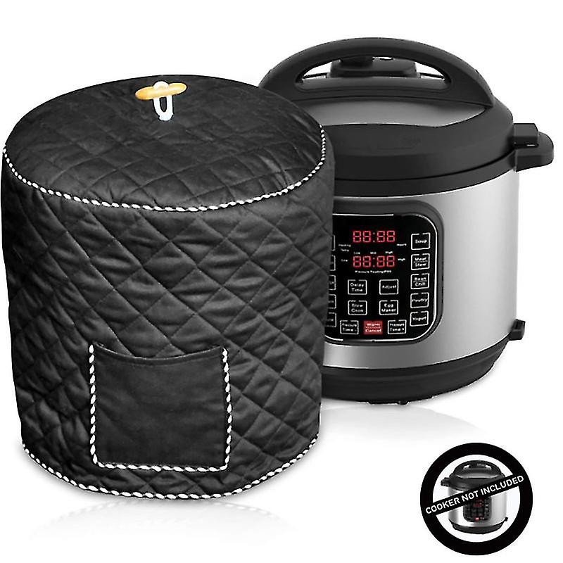 Schwarze, Passgenaue Staubschutzhülle Mit Taschen Für 6/8-liter-schnellkochtöpfe – Kompatibel Mit Instant Pot Und Ähnlichen Modellen