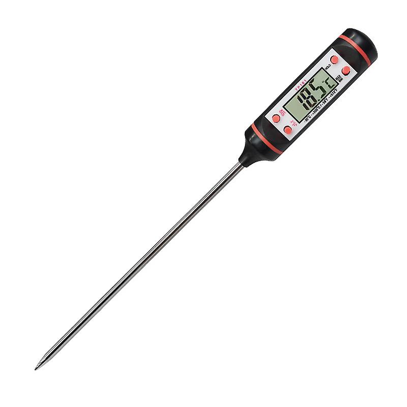 Sofort Ablesbares Küchenthermometer Mit Extra Langer Sonde Zum Grillen, Für Barbecues, Steaks, Süßwaren, Milch Und Wasser – Mit °c/°f-taste