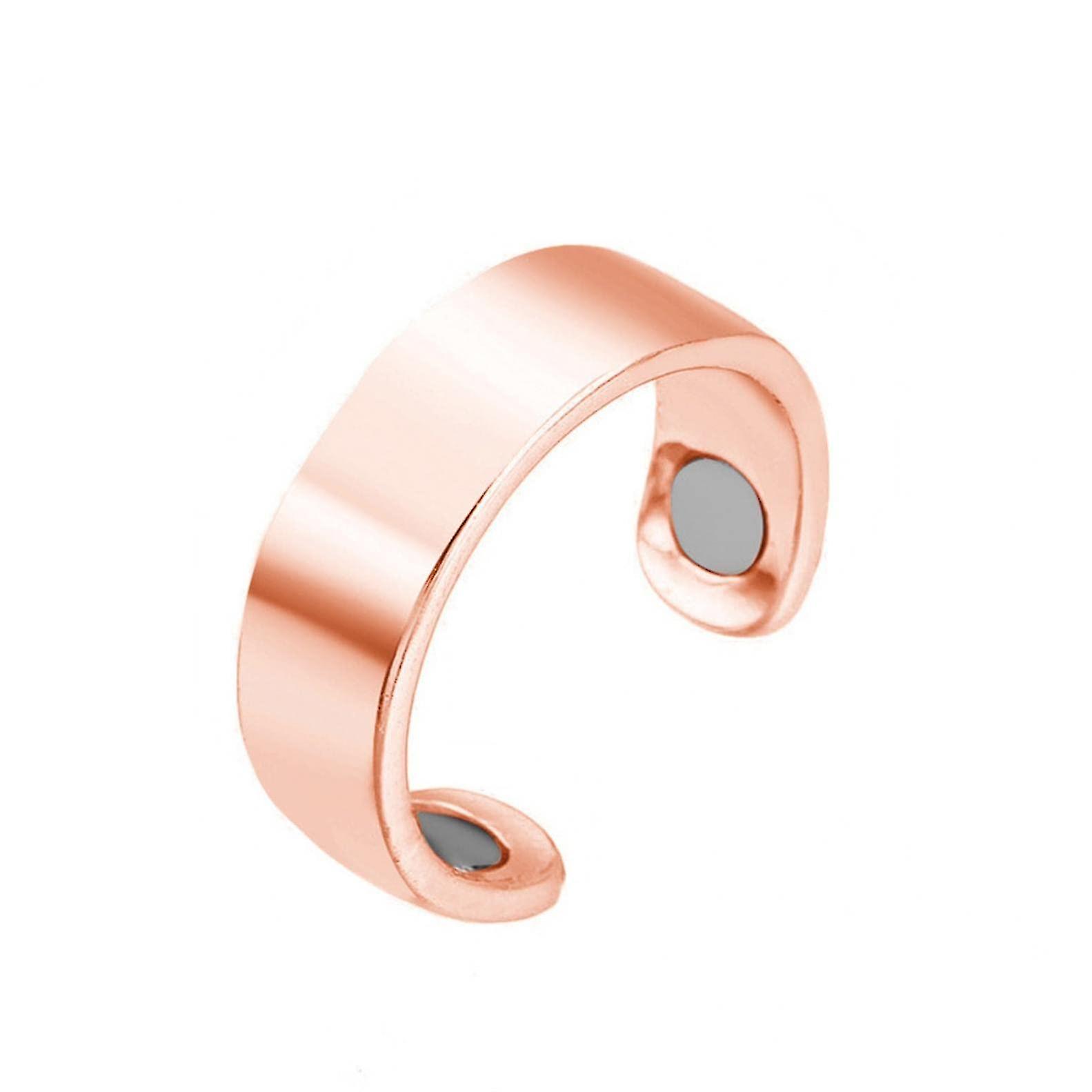 Set Mit 2 Magnetischen Blutzuckerkontrollringen, Verstellbare Kupferringe Mit Starken Magneten, Roségold