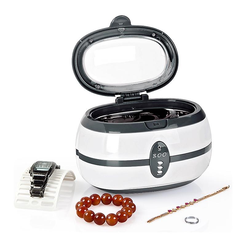 Professionelles Ultraschallreinigungsgerät Mit 600 Ml Fassungsvermögen Und Automatischem Reinigungskorb – Ideal Für Schmuck, Brillen, Zahnprothesen Und Cds