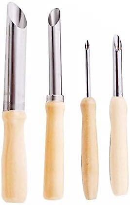 Set Mit 4 Halbrunden Ausstechformen Aus Edelstahl Für Töpferei, Keramik, Bildhauerei, Gravur Und Tonarbeiten