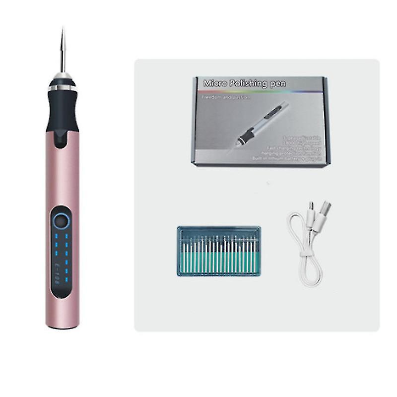 Mini-akku-rotationswerkzeug-set Mit 20 Zubehörteilen, 3 Geschwindigkeitsstufen, Usb-ladefunktion, 4,2-v-multifunktions-rotationswerkzeug Zum Schleifen Und Polieren – Pink