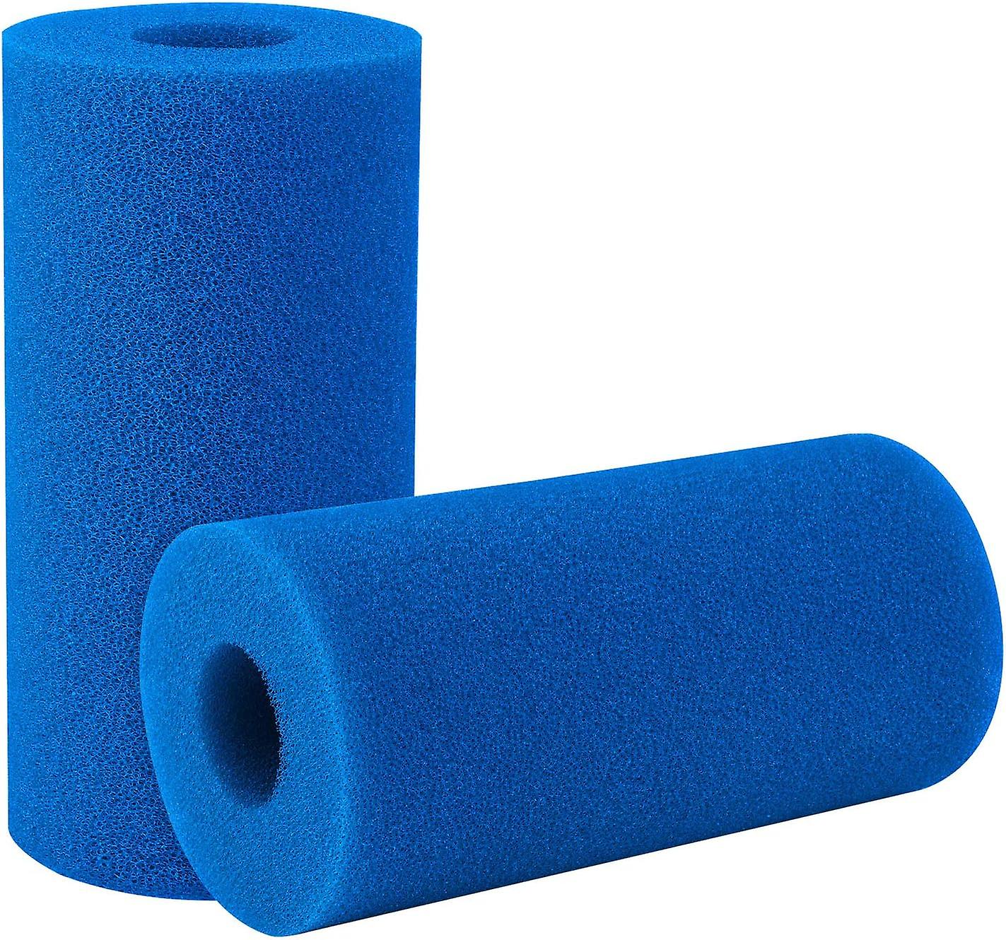 Packung Mit 2 Waschbaren Und Wiederverwendbaren Schaumstofffilterkartuschen Für Schwimmbäder Und Whirlpools (blau, 10040200 Mm)