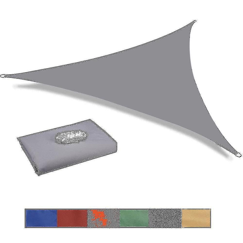 Wasserdichtes, Dreieckiges Sonnensegel, 10 Größen, Für Garten, Terrasse Oder Gartenpartys. Optimaler Sonnenschutz (95 % Uv-schutz). Inklusive Seil. Modell Jm5 – 4 X 4 X 5,7 M, Rostrot.