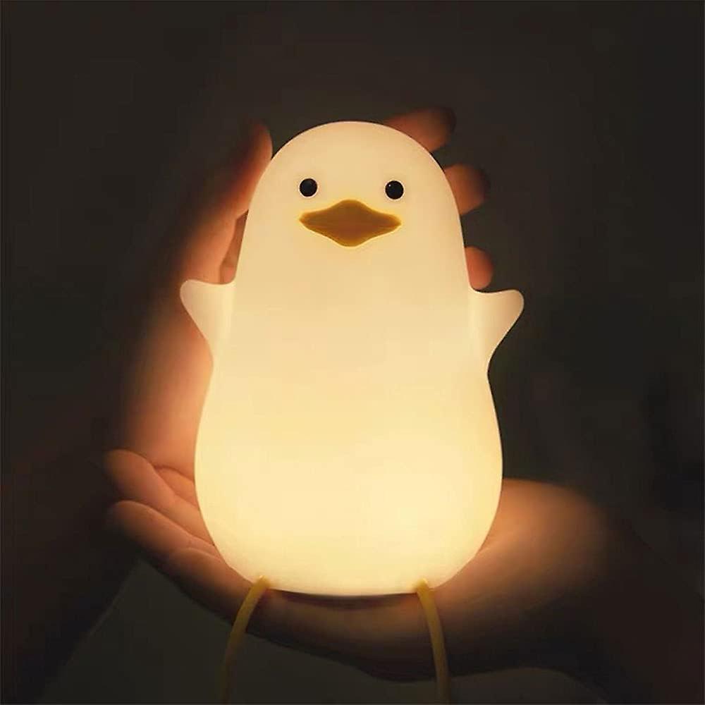 Kleine Gelbe Enten-nachttischlampe Mit Smartphone-halterung Und Verzögerter Automatischer Abschaltfunktion (nachtlicht)