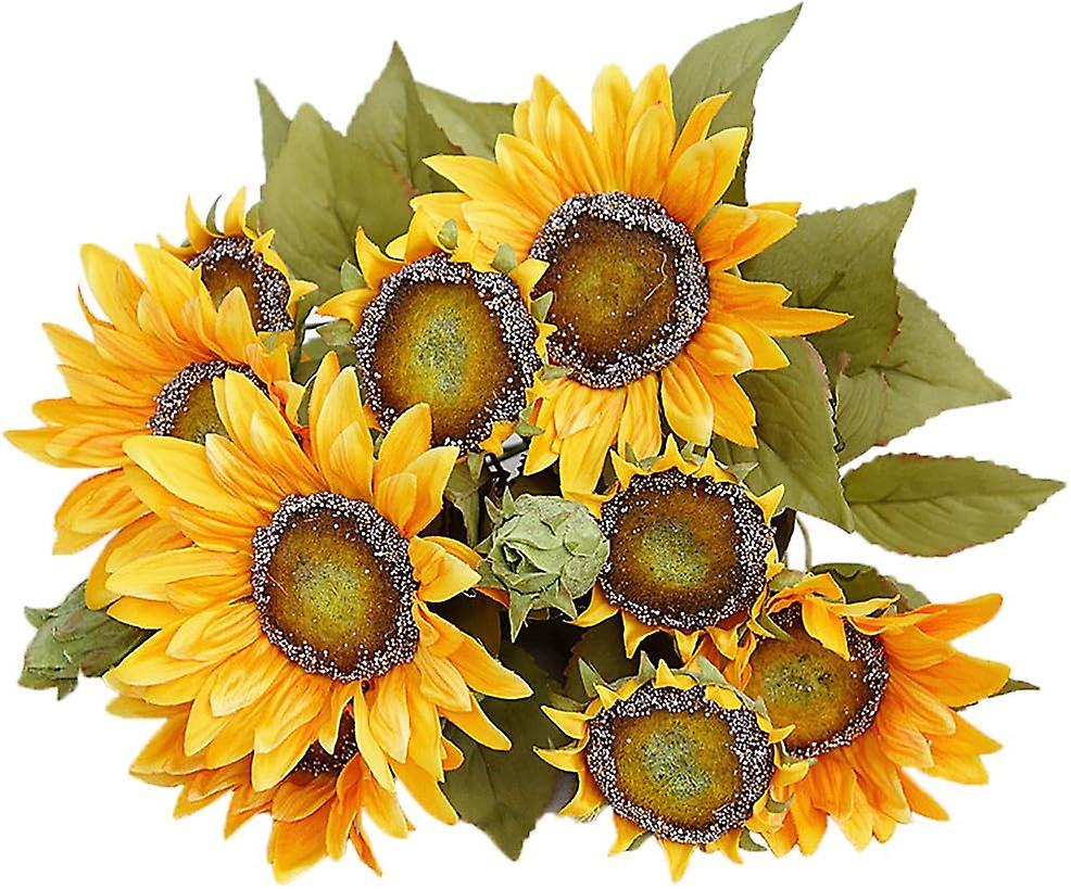 Künstlicher Sonnenblumenstrauß Für Zuhause, Hochzeit Oder Bankett – Gelbe Blumendekoration Im Europäischen Retro-stil