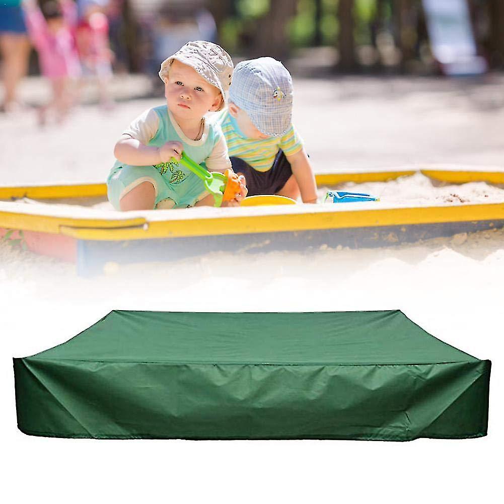 Wasserdichte Und Uv-beständige Outdoor-plane, Grün, Für Sandkästen, Mit Kordelzug – 150 X 150 X 20 Cm