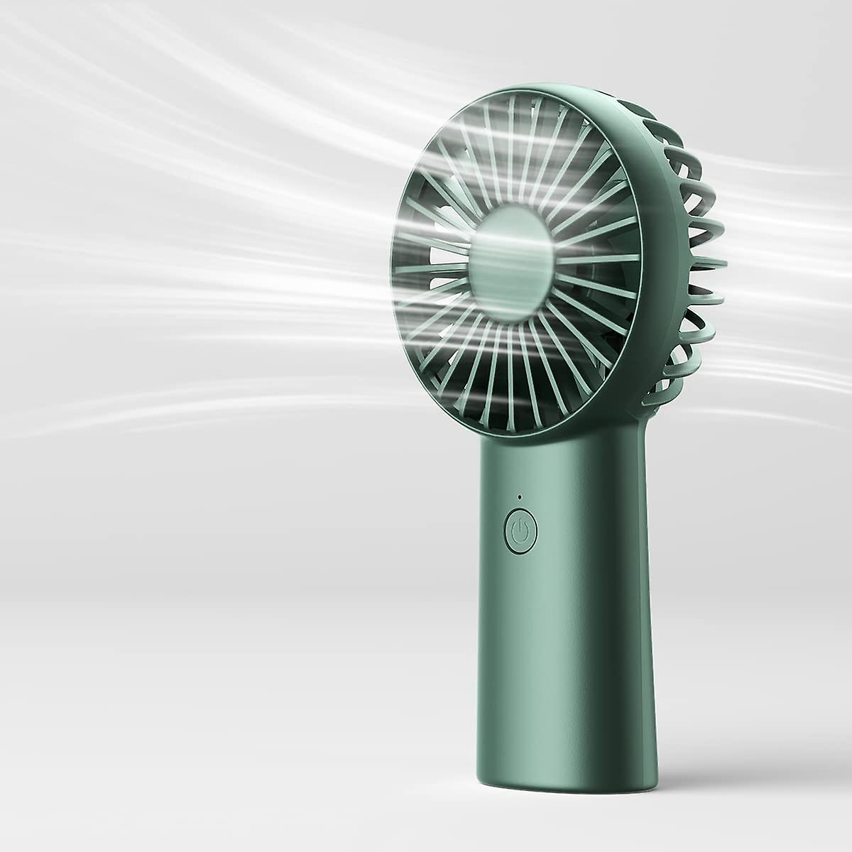 Wiederaufladbarer, Tragbarer Taschenventilator Mit 3 Geschwindigkeitsstufen – Bis Zu 16 Stunden Akkulaufzeit Für Outdoor-aktivitäten Und Reisen (grün)