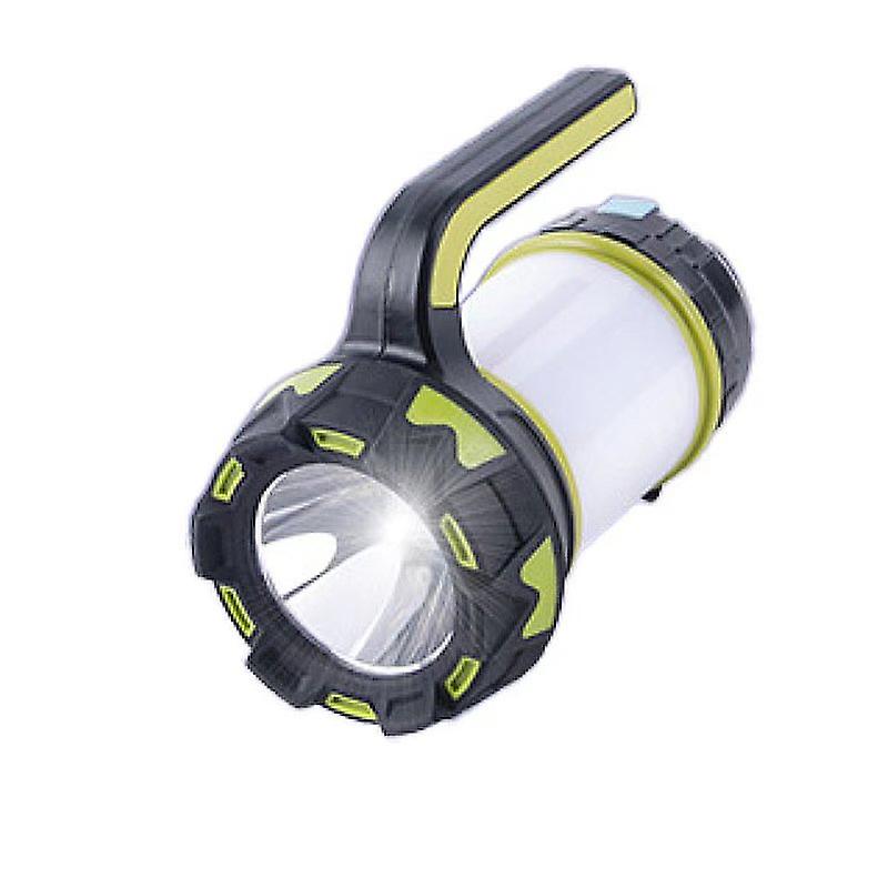 Tragbare Und Multifunktionale Grüne Campinglaterne, Usb-aufladbar, Mit Dimmbarem Led-licht, Magnetischer Befestigung Und Externem Akku.