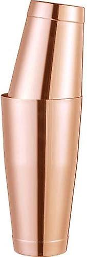 Boston-kupfer-shaker-set Mit Zwei Beschwerten Bechern – 850 Ml Und 530 Ml, Edelstahl In Roségold