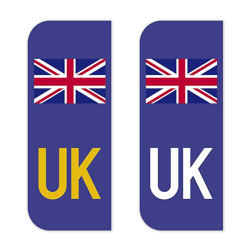 12 Aufkleber Für Britische Nummernschilder Mit Europäischen Aufklebern