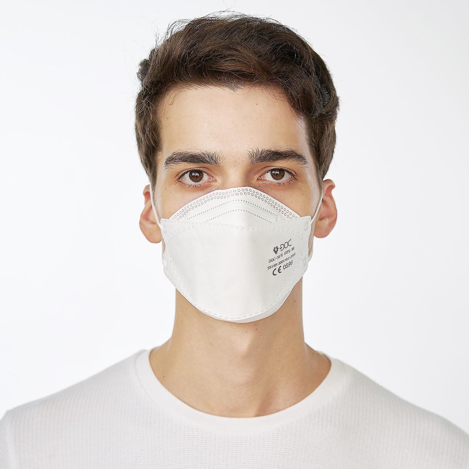 Packung Mit 25 Ffp2-einweg-atemschutzmasken – Ce-zertifiziert, Mit Filtertechnologie Für Leichtes Atmen