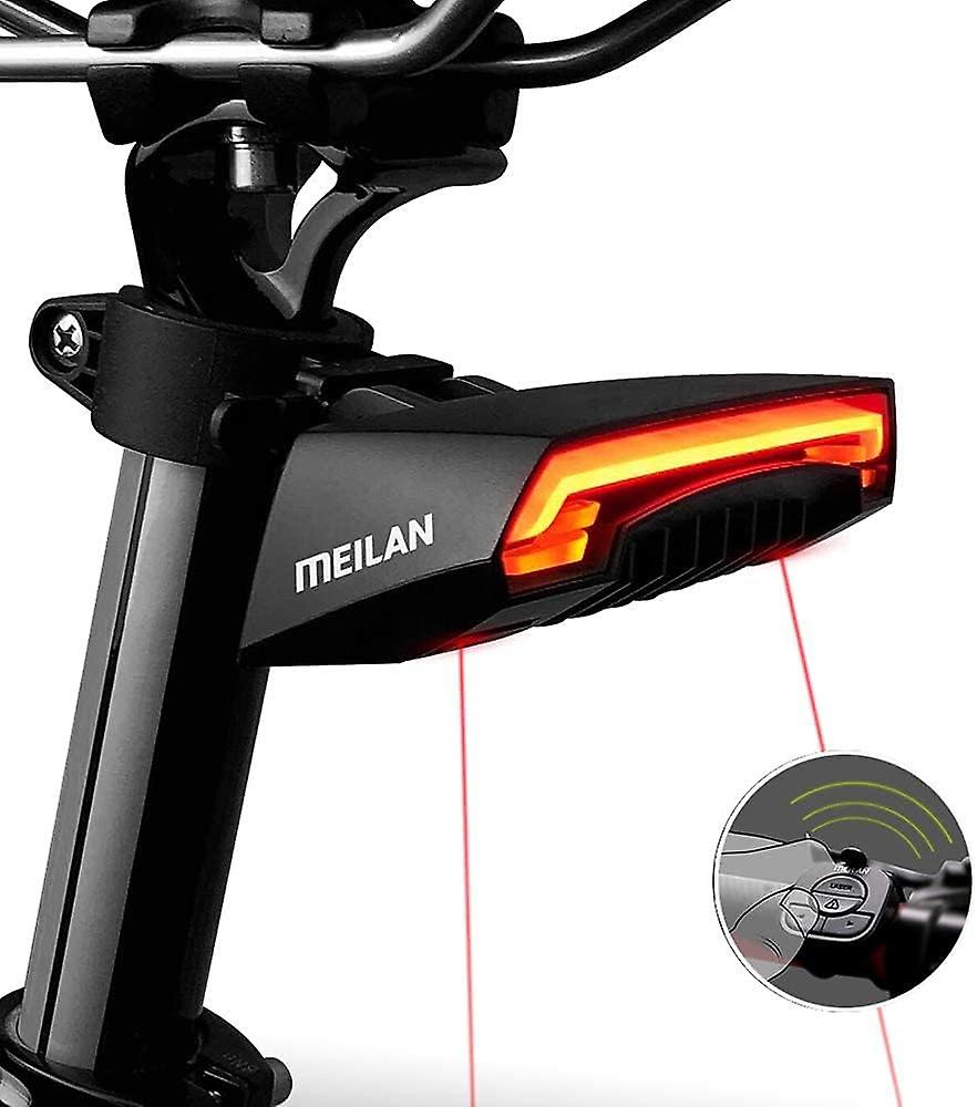 Kabellose, Ferngesteuerte Fahrradrückleuchte Mit Automatischen Blinkern, Bremslicht Und Usb-aufladbarem Akku – Rücklicht Für Fahrräder