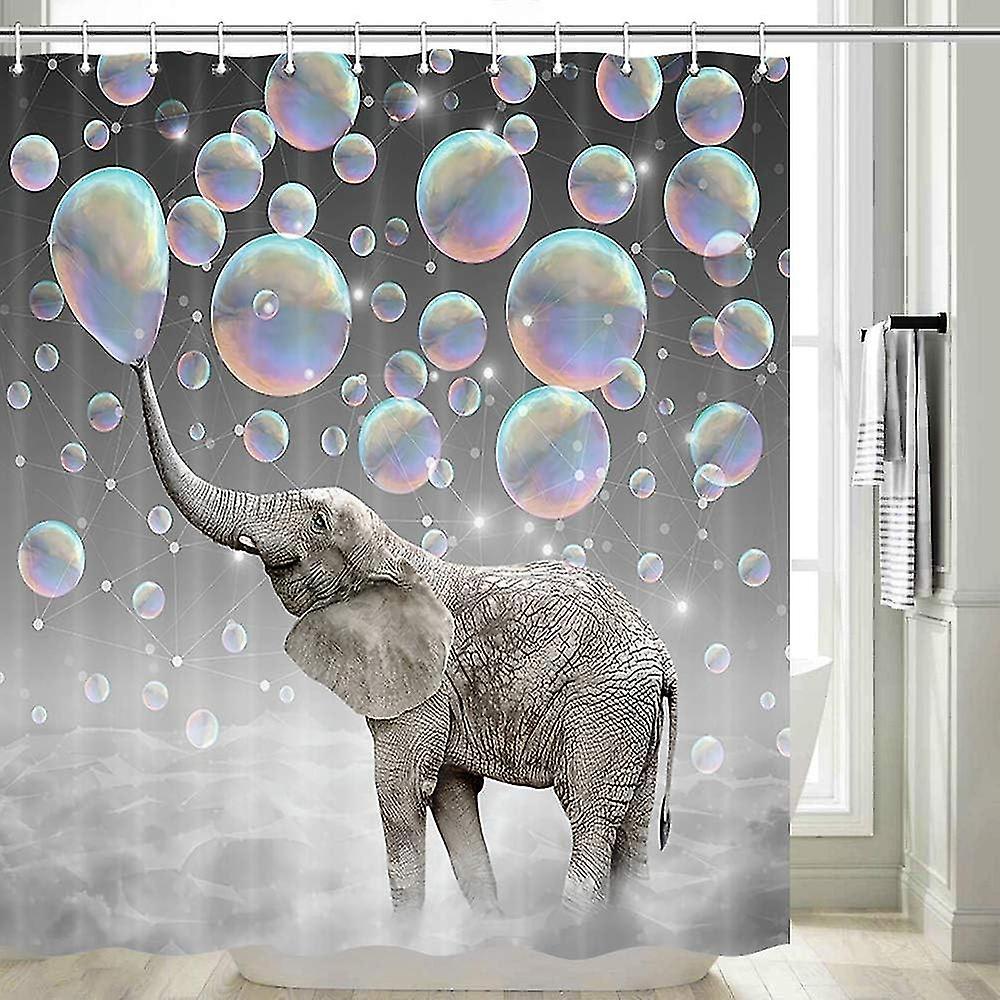 Schimmelresistenter Elefanten-duschvorhang, Maschinenwaschbarer Stoff, 150 X 180 Cm